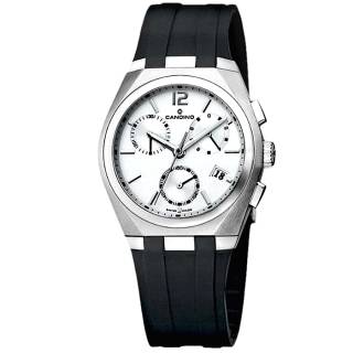 ΡΟΛΟΙ CANDINO C7509/1 CANDINO Gents Chronograph Black Rubber Bracelet