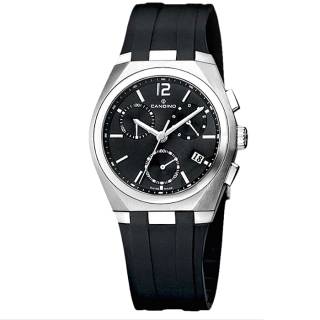 ΡΟΛΟΙ CANDINO C7509/3 CANDINO Gents Chronograph Black Rubber Bracelet