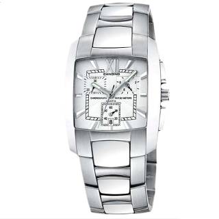 ΡΟΛΟΙ CANDINO C7510/1 CANDINO Gents Chronograph Silver Stainless Steel Bracelet