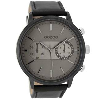 ΡΟΛΟΙ OOZOO C9058 OOZOO Timepieces Black Leather Strap