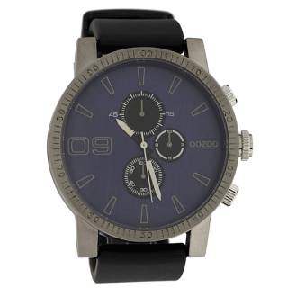 ΡΟΛΟΙ OOZOO C9277 OOZOO Chrono Black Rubber Strap