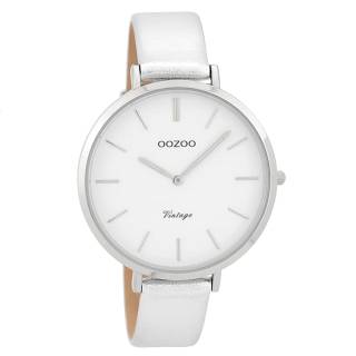 ΡΟΛΟΙ OOZOO  C9380 OOZOO Vintage Silver Leather Strap