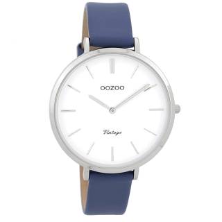 ΡΟΛΟΙ OOZOO  C9389 OOZOO Vintage Blue Leather Strap