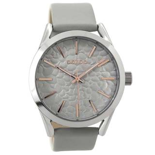 ΡΟΛΟΙ OOZOO  C9471 OOZOO Timepieces Grey Leather Strap