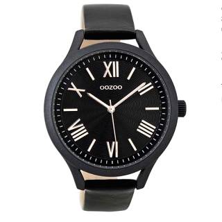 ΡΟΛΟΙ OOZOO C9479 OOZOO Timepieces Black Leather Strap