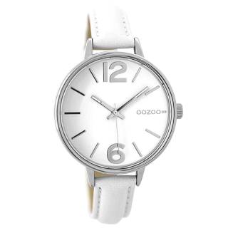 ΡΟΛΟΙ OOZOO C9480 OOZOO Timepieces White Leather Strap