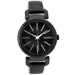 ΡΟΛΟΙ OOZOO C9489  OOZOO Timepieces Black Leather Strap