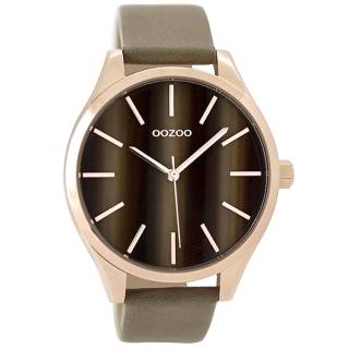 ΡΟΛΟΙ OOZOO C9501 OOZOO Timepieces Brown Leather Strap