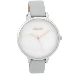 ΡΟΛΟΙ OOZOO C9585 OOZOO Timepieces Grey Leather Strap