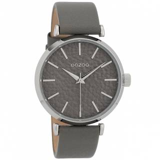 ΡΟΛΟΙ OOZOO C9668 OOZOO Timepieces Grey Leather Strap