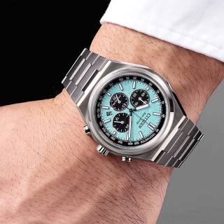 ΡΟΛΟΙ  CITIZEN CA4610-85M CITIZEN Eco-Drive  Chrono Silver Titanium Bracelet