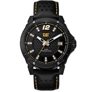 ΡΟΛΟΙ CATERPILLAR  CB16134137 CATERPILLAR Black Leather Strap