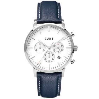 ΡΟΛΟΙ CLUSE CG21004 CLUSE Aravis Chronograph Blue Leather Strap Gift Set