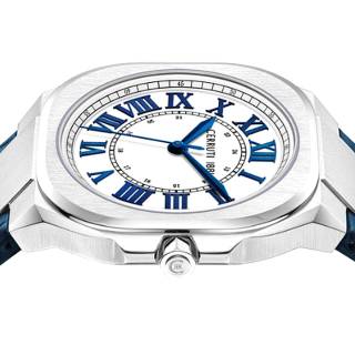 ΡΟΛΟΙ CERRUTI  CIWGA0050101 CERRUTI Leadri Blue Leather Strap