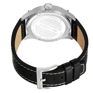 ΡΟΛΟΙ CERRUTI  CIWGB0023101 CERRUTI Borgatello Black Leather Strap