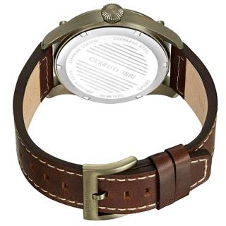 ΡΟΛΟΙ CERRUTI  CIWGB0023103 CERRUTI Borgatello Brown Leather Strap