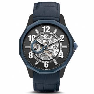 ΡΟΛΟΙ CERRUTI CIWGE2206302 CERRUTI Molveno Automatic Blue Leather Strap