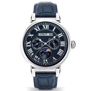 ΡΟΛΟΙ CERRUTI CIWGF2111401 CERRUTI Mezzano Blue Leather Strap