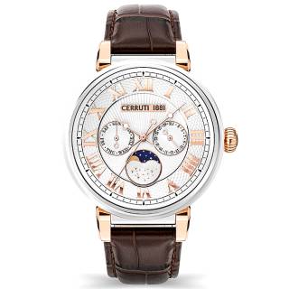 ΡΟΛΟΙ CERRUTI  CIWGF2111402 CERRUTI Mezzano Brown Leather Strap