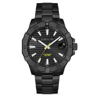 ΡΟΛΟΙ CERRUTI CIWGH2116701 CERRUTI Vallelaghi Black Stainless Steel Bracelet