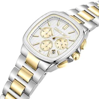 ΡΟΛΟΙ CERRUTI  CIWGI0018603 CERRUTI Casale Chronograph Two Tone Stainless Steel Bracelet