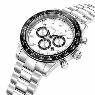 ΡΟΛΟΙ CERRUTI  CIWGI0028302 CERRUTI Turchino Chronograph Silver Stainless Steel Bracelet