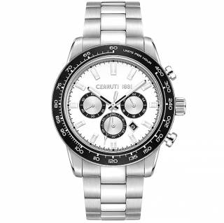 ΡΟΛΟΙ CERRUTI  CIWGI0028302 CERRUTI Turchino Chronograph Silver Stainless Steel Bracelet