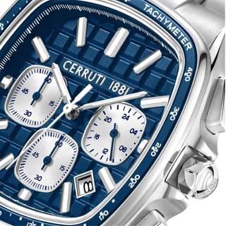 ΡΟΛΟΙ CERRUTI  CIWGI0050003 CERRUTI Casale Chronograph Silver Stainless Steel Bracelet