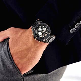 ΡΟΛΟΙ CERRUTI CIWGI2207402 CERRUTI Molveno Chronograph Black Stainless Steel Bracelet