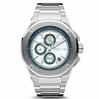 ΡΟΛΟΙ CERRUTI CIWGK2206911 CERRUTI Razzuolo Dual Time Silver Stainless Steel Bracelet