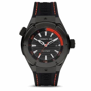 ΡΟΛΟΙ CERRUTI CIWGN2207502 CERRUTI Ruscello Black Silicone Strap