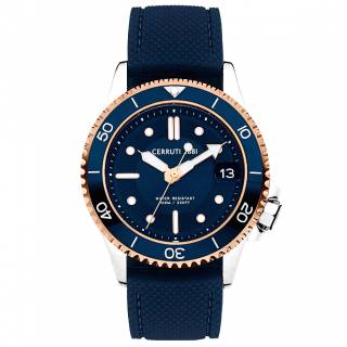 ΡΟΛΟΙ CERRUTI  CIWGN2224201 CERRUTI Pesaro Blue Silicone Strap