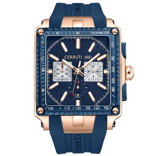 ΡΟΛΟΙ CERRUTI  CIWGO0018809 CERRUTI Odissea Chronograph Blue Silicone Strap