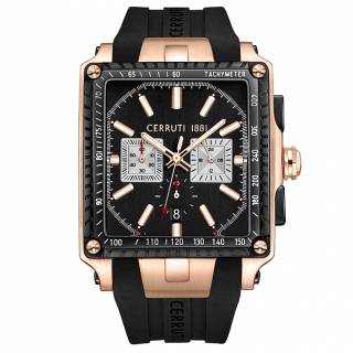 ΡΟΛΟΙ CERRUTI  CIWGO0018810 CERRUTI Odissea Chronograph Black Silicone Strap