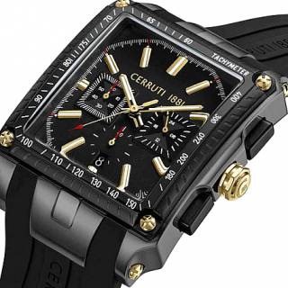 ΡΟΛΟΙ CERRUTI  CIWGO0018811 CERRUTI Odissea Chronograph Black Silicone Strap