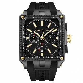 ΡΟΛΟΙ CERRUTI  CIWGO0018811 CERRUTI Odissea Chronograph Black Silicone Strap