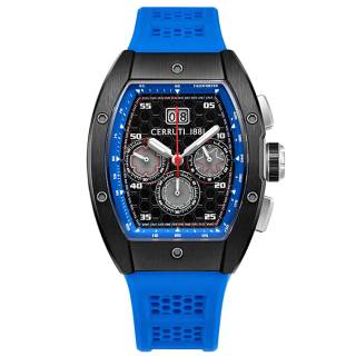 ΡΟΛΟΙ CERRUTI   CIWGO0042401 CERRUTI Ovaro Chronograph Blue Silicone Strap