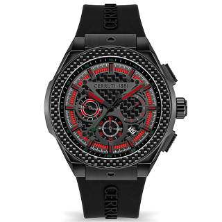 ΡΟΛΟΙ CERRUTI   CIWGO2112004 CERRUTI Ruscello Black Silicone Strap