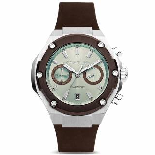 ΡΟΛΟΙ CERRUTI CIWGO2206101 CERRUTI Lucardo Multifunction  Brown Silicone Strap