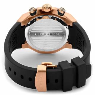 ΡΟΛΟΙ CERRUTI CIWGO2206102 CERRUTI Lucardo Multifunction  Black Silicone Strap