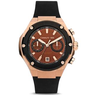 ΡΟΛΟΙ CERRUTI CIWGO2206102 CERRUTI Lucardo Multifunction  Black Silicone Strap