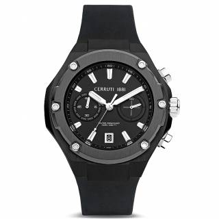 ΡΟΛΟΙ CERRUTI CIWGO2206105 CERRUTI Lucardo Multifunction  Black Silicone Strap