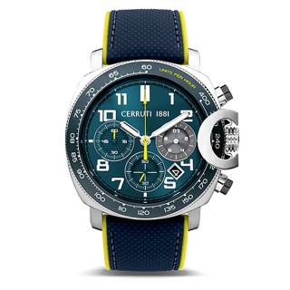 ΡΟΛΟΙ CERRUTI CIWGO2206806 CERRUTI Positano Chronograph Two Tone Silicone Strap