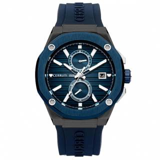 ΡΟΛΟΙ CERRUTI  CIWGQ0006902 CERRUTI Razzuolo Blue Silicone Strap