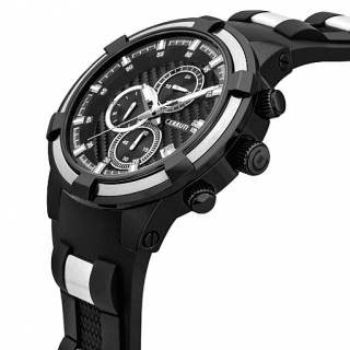 ΡΟΛΟΙ CERRUTI CIWGQ2109001 CERRUTI Avisio Black Silicone Strap