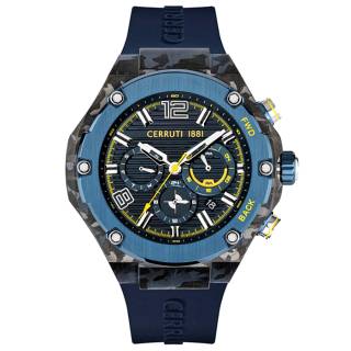 ΡΟΛΟΙ CERRUTI CIWGQ2113802 CERRUTI Lucardo Blue Silicone Strap