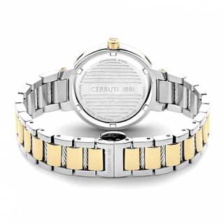 ΡΟΛΟΙ CERRUTI  CIWLG0008303 CERRUTI Gardena Crystals Two Tone Stainless Steel Bracelet