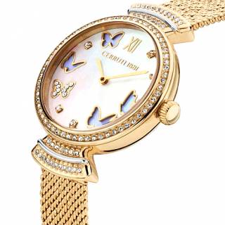 ΡΟΛΟΙ CERRUTI  CIWLG0008702 CERRUTI Cerrisi Crystals Gold Stainless Steel Bracelet