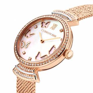 ΡΟΛΟΙ CERRUTI  CIWLG0008703 CERRUTI Cerrisi Crystals Rose Gold Stainless Steel Bracelet