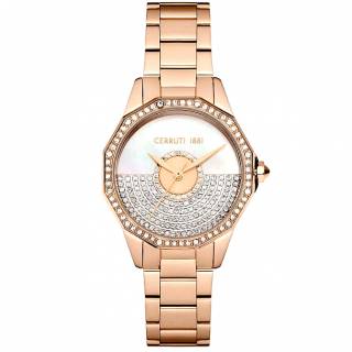 ΡΟΛΟΙ CERRUTI  CIWLG0008903 CERRUTI Jesina Crystals Rose Gold Stainless Steel Bracelet